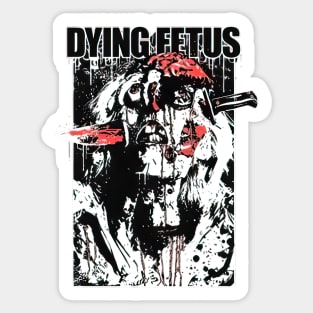 Dying Fetus Face Stab Sticker